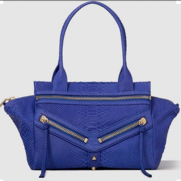 BOTKIER Cobalt Snakeskin Trigger Satchel - Picture 4 of 4